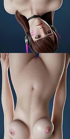 D.va's Wild Naked Dance (redfoo - Party Train)