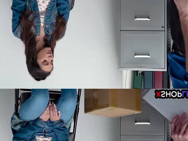 Brunette Teen 18+ Doesnt Want To Cooperate With Security