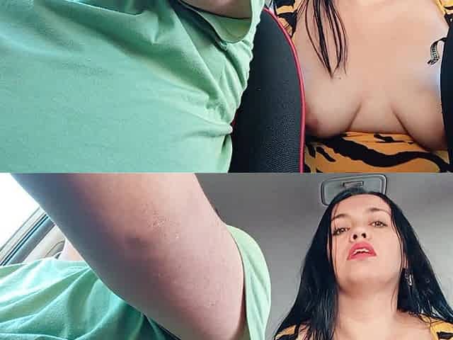 My BBW Passenger Shows Me Her Tits in the Taxi - Uber