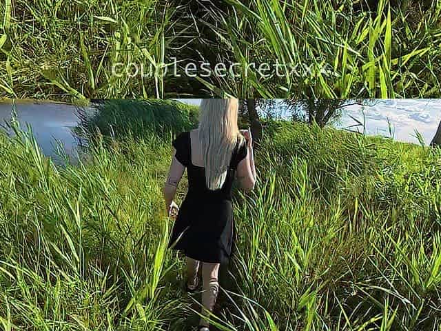 pink LATEX GLOVE FETISH JOY In The REEDS with STEPSISTER ? OUTDOOR PLAY ?