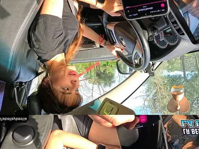 18-year-old Woman;driving Her Car While Her Vagina Vibrates We End up Fucking Anal in Public Hot!!!