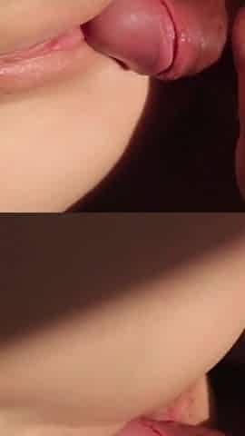 Close-up Teen Pussy Gets the Big Cock and Cum