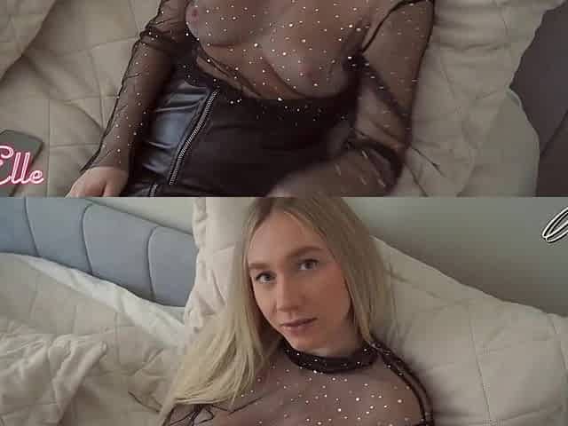 Hawt Blond In Hawt Ebony Underware Enjoys Screwing [Deutsch]
