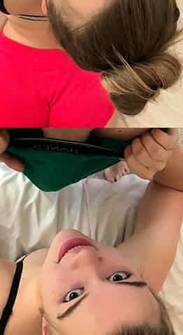 Amateur teen blowjob and cumshot from a guy