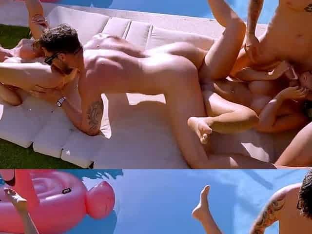Sienna Day The Blonde Woman Joins Huge Gangbang With Her