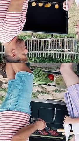 Hot Summer Bbq - Maya Gets Her First Outdoor Threesome