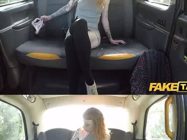 Fake Taxi Panty stuffing redhead love a precious coarse screwing