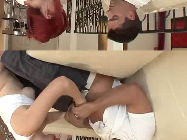 Toni Ribas And Ivy Ryder In Samuel Fucks A Real Redhead Cheerleader With His Big Cock