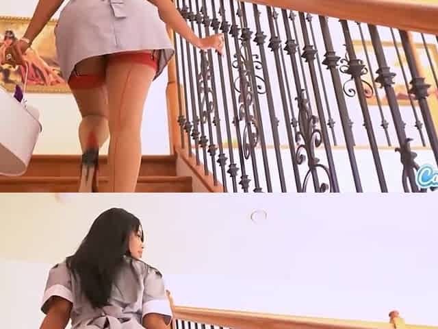 Maid Caught Masturbating by Boss