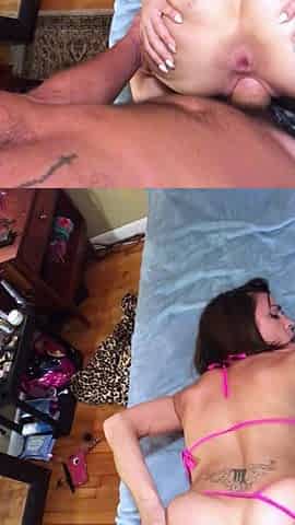 Classy amateur teen fucked deeply doggystyle