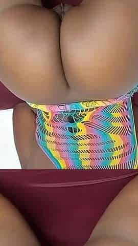 Ebony Teen Caught Twerking and Takes Daddies Dick in Her Pussy
