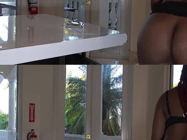 Large Ass Sneaky Maid