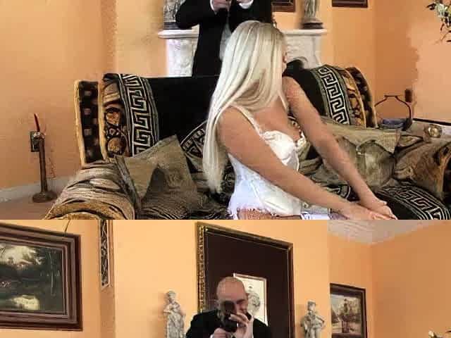 Sexy blonde classic babe hardcore passion