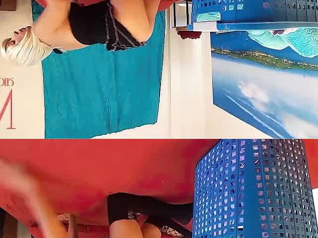 The maid discovered a sex-toy in a room in a hotel Hotel maid cleaner is masturbating. 1