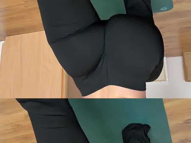 This Moist Booty Yoga angel merely desires to stretch her Snatch on a Large Ramrod