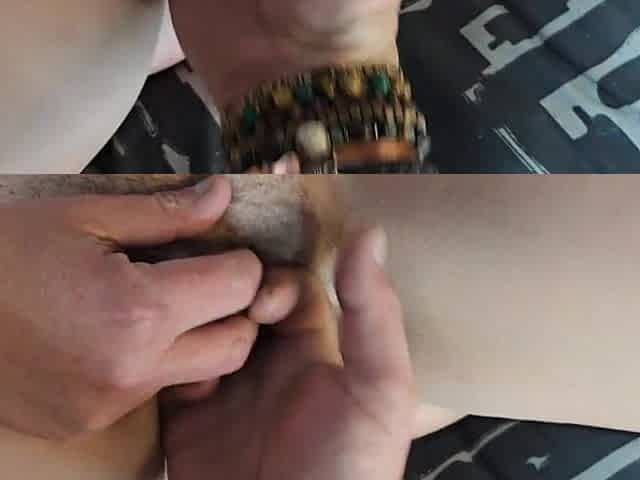 Mutual masturbation with my most good allies wife jizzing on her vagina