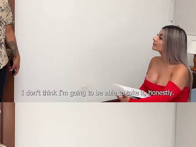 Big donk latina real estate agent, Naty Delgado, coaxes her client to buy the building with Dani Clark's enormous baps and smoot