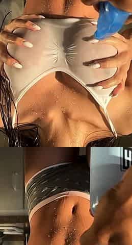Great Big Boobs On Masturbating Redhead