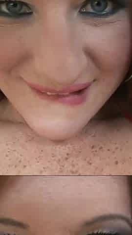 Mischel Channson fucked in the mouth and in her ass the big eager cock