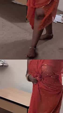 Curvy Brown Ass Bhabhi in Saree