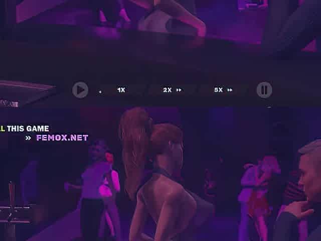 3d animated chick seduced at club allows random guy to bang her throat and finish in her cunt in toilet