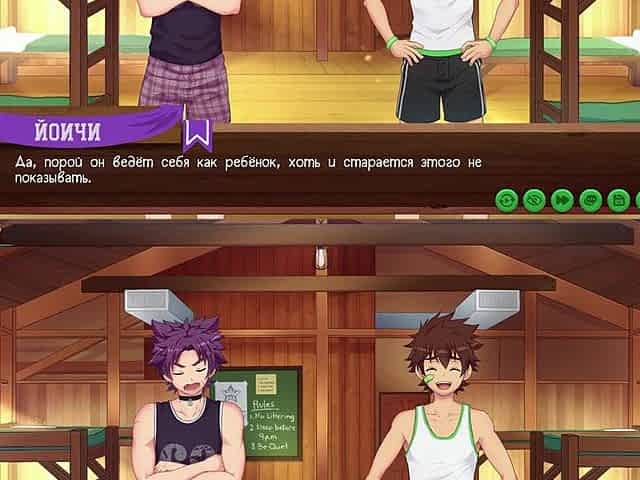 Scene 6 - Keitaro and Yoichi gave every other mutual blowjobs (russian voice)