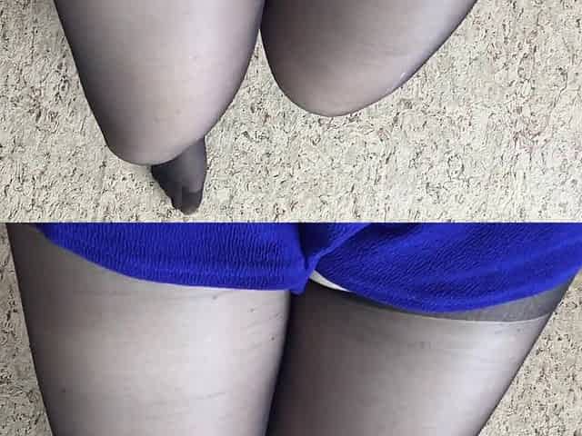 Alice's Sexy Legs in Torn Pantyhose