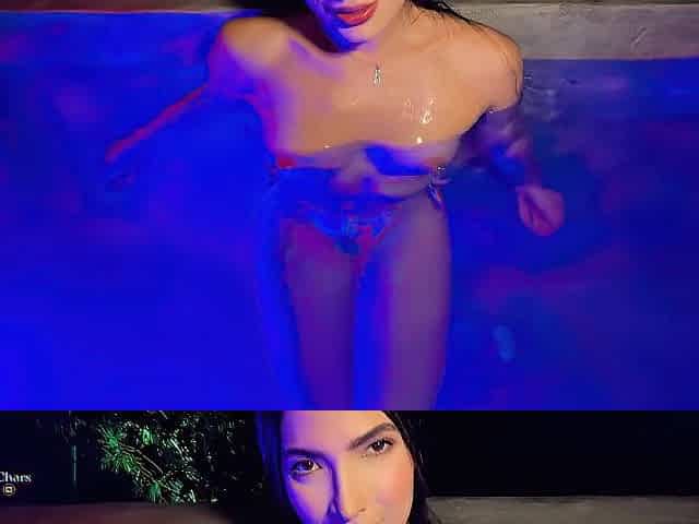 I bang a stranger in the hawt tub at the swingers party.