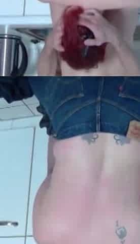 Mature cock and mature pussy fucking licking in the kitchen