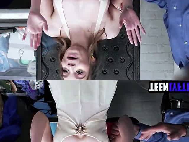 Cute Teen Team-fucked For Shoplifting