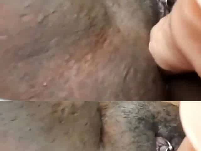 my big black squirting pussy (dildo solo)
