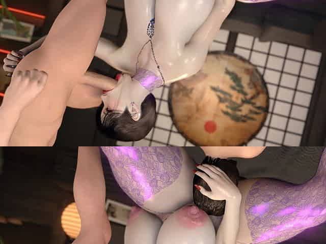 3D BBW Mature MILF Cheating with Young Big Cock