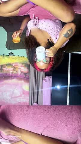 Farting Watching TV While Eating Showing Ass and Pussy