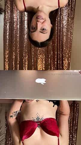 Amateur webcam brunette loves sucking on some fat cock