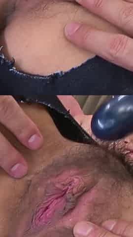This Female Was Wearing Ripped Jeans so That His Dick Could Easily Go in and Her.