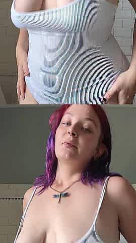 Thick playgirl gets her garments juicy in the shower, toys and soap!