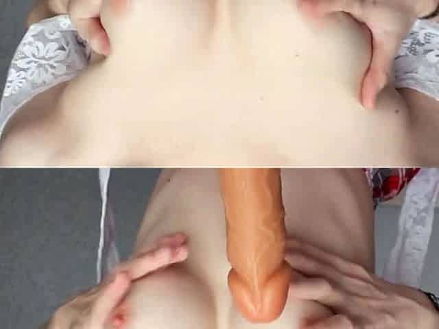 HAIRY PUSSY CLOSE-UP: SCHOOLGIRL SOLO MASTURBATION SESSION
