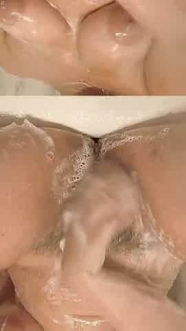 Squirting Pee During Dildo Fucking Hair Bushes Pussy