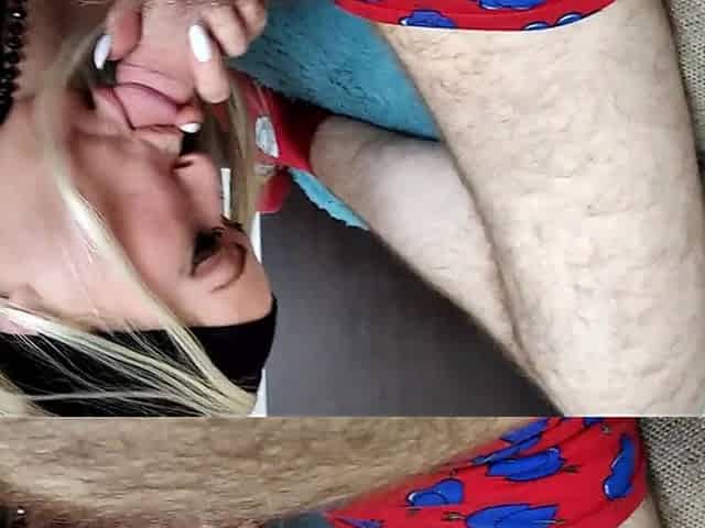 Dick in the Mouth of a Beautiful Older Lady!