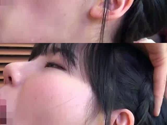 Japanese teen blowjob with creamy mustache