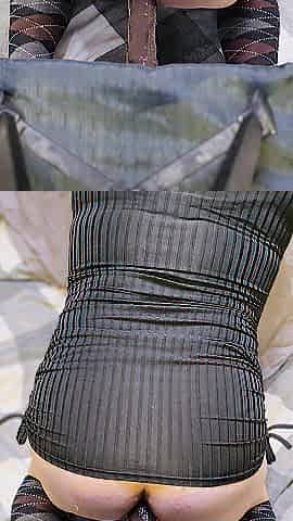Wifes garments riding sex-toy