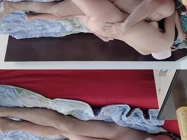 Hot Foreplay With A Couple, Oil Massage On The Body. Licking Wifes Pussy To