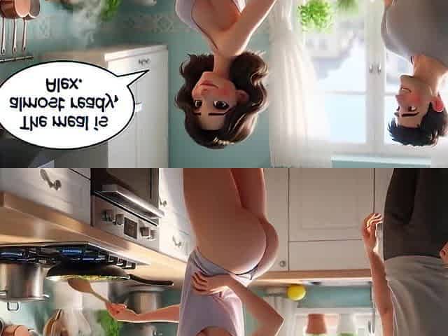 Youthful Stud and Marvelous Woman Share Vehement Secret Encounters at Home (ai Generated)
