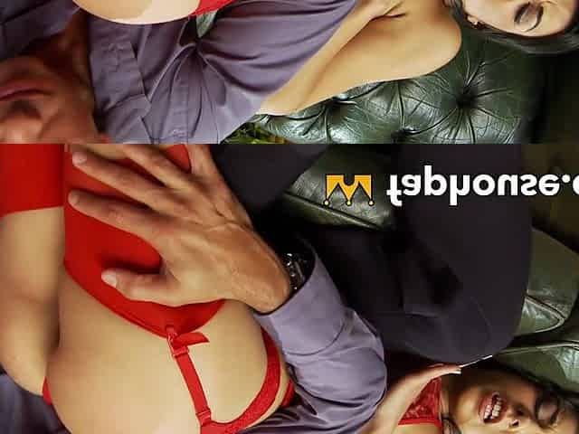 This lil' mega-slut in warm red stockings got spanked for being such a dirty