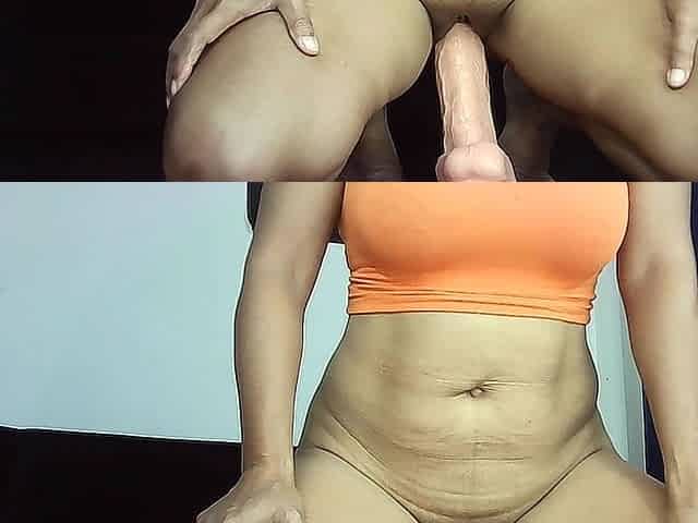 Thaiger Is Riding Her Huge Dildo to Orgasm