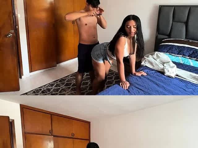 I surprise this girl from behind