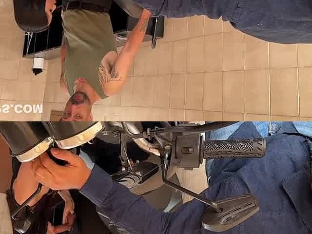The Biker Was His Cuckold!