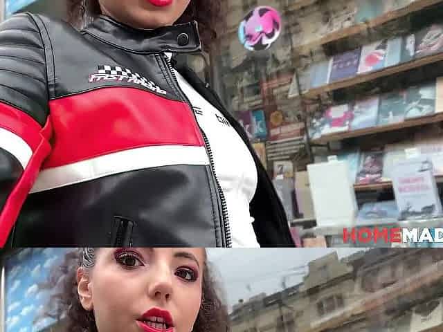 HomemadeXXX - Kinky Czech Brunette hair Mini Mitzi aka Mitz X Public Walk of Shame