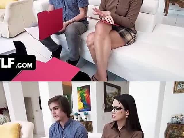 Strict Milf Boss Fucks The New Intern To Improve His Performance