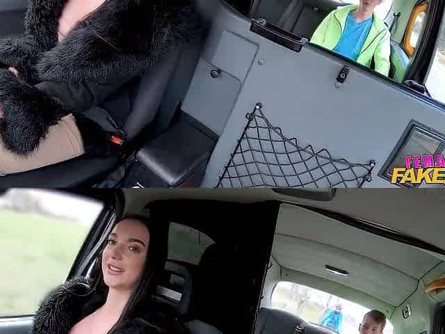 Female Fake Taxi - That guy cannot stop himself from king to in a short time as Lady Gang rides him